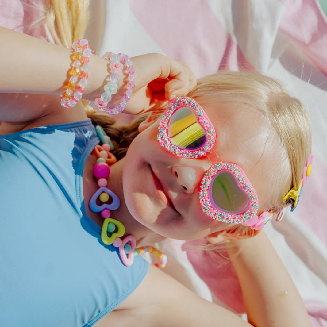 SK-01224 – Bling2o Sprinkle Heart Donut Sweetheart Kids Swim Goggles