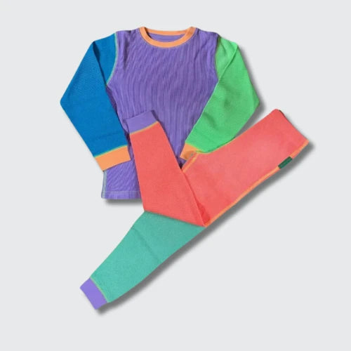 Slugs & Snails 90s Dayglow Kids Waffle Cotton Set