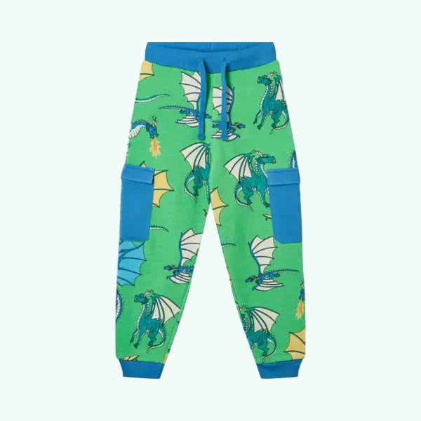 Smafolk Clover Flying Dragons Boys Organic Pants - Pants