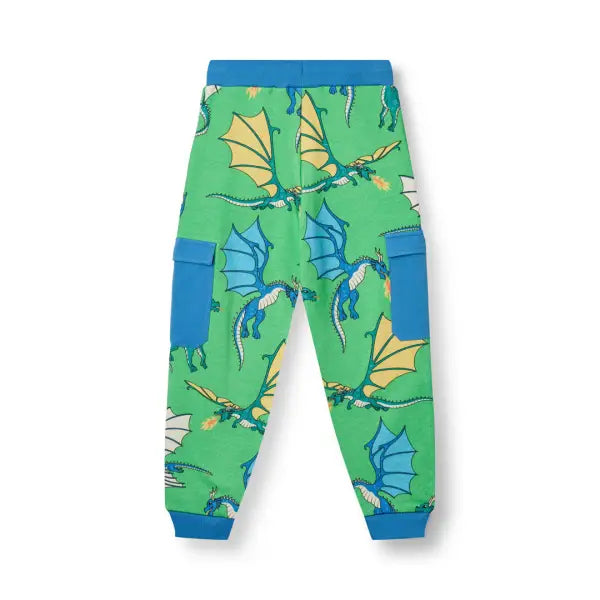 Smafolk Clover Flying Dragons Boys Organic Pants - Pants