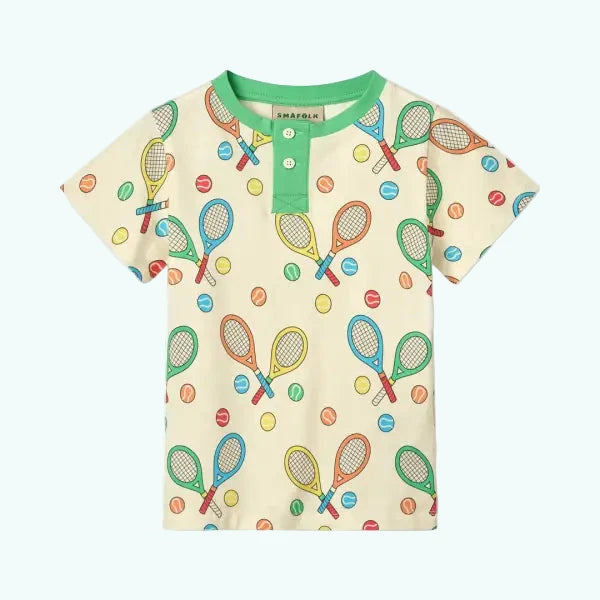 Smafolk Marshmallow Tennis Racket Unisex T-shirt - T-shirts