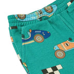Smafolk Teal Race Cars Sweatpants - Pants