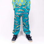 Smafolk Teal Race Cars Sweatpants - Pants