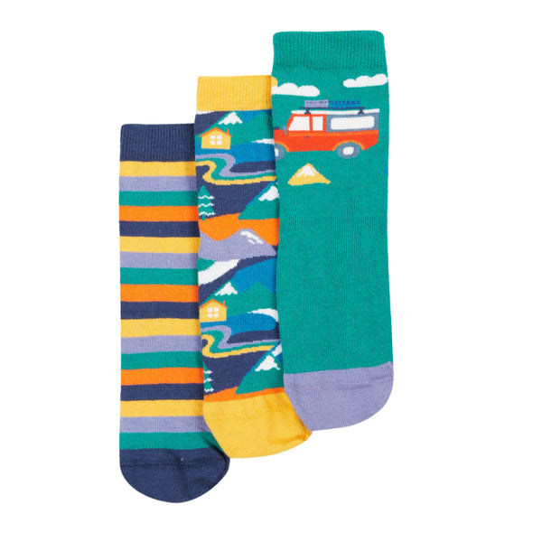 Frugi Organic Rock My Socks 3 Pack – Alpine Adventures Frugi Socks