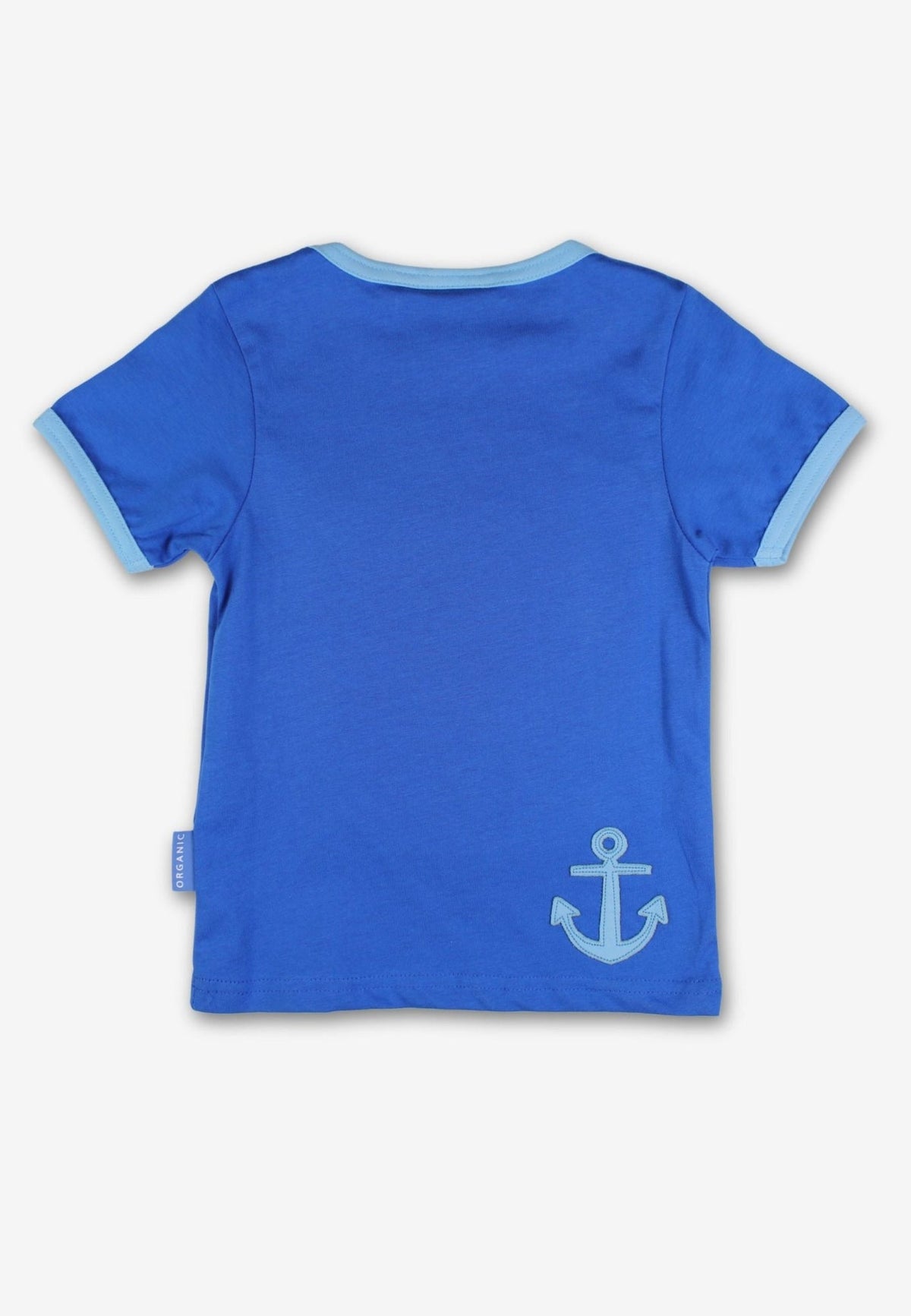 Toby Tiger Organic St Ives Boat Applique Short Sleeved T-Shirt