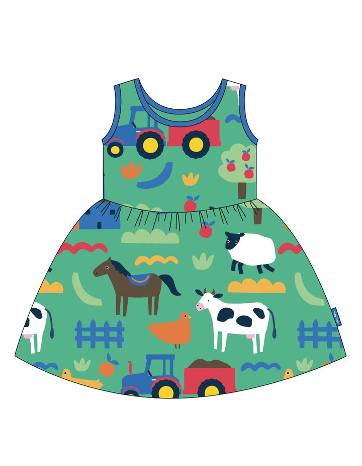 Toby Tiger Organic Hillside Print Summer Dress Toby Tiger Dresses