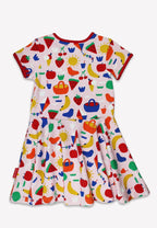 Toby Tiger Organic Picnic Print Skater Dress - Baby goes Retro