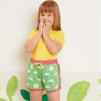 Toby Tiger Organic Daisy Print Shorts - Shorts