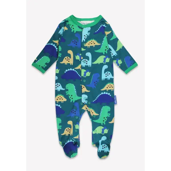 Toby Tiger Organic Dinosaur Print Baby Gift Set - Gift Set