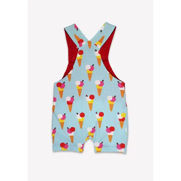 Toby Tiger Organic Ice Cream Cone Dungaree Shorts - Dungarees