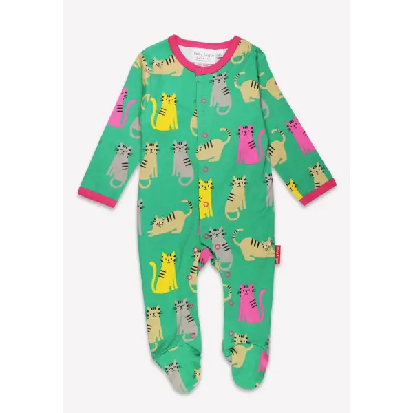 Toby Tiger Organic Kitten Print Baby Gift Set - Gift Set