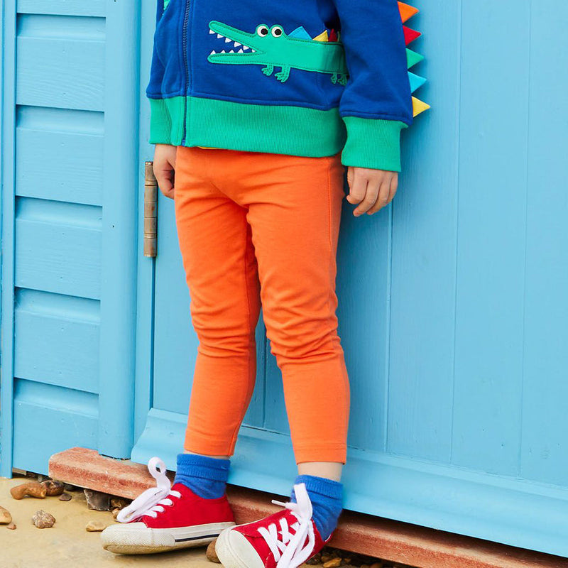 Toby Tiger Organic Orange Leggings - Leggings