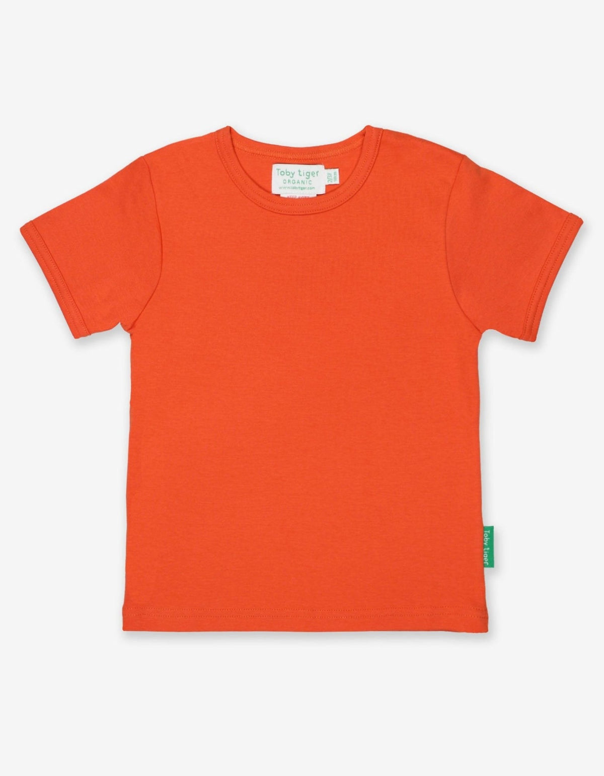 Toby Tiger Organic Orange T-Shirt - T-shirts