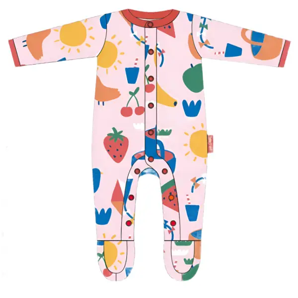 Toby Tiger Organic Picnic Print Baby Gift Set - Gift Set