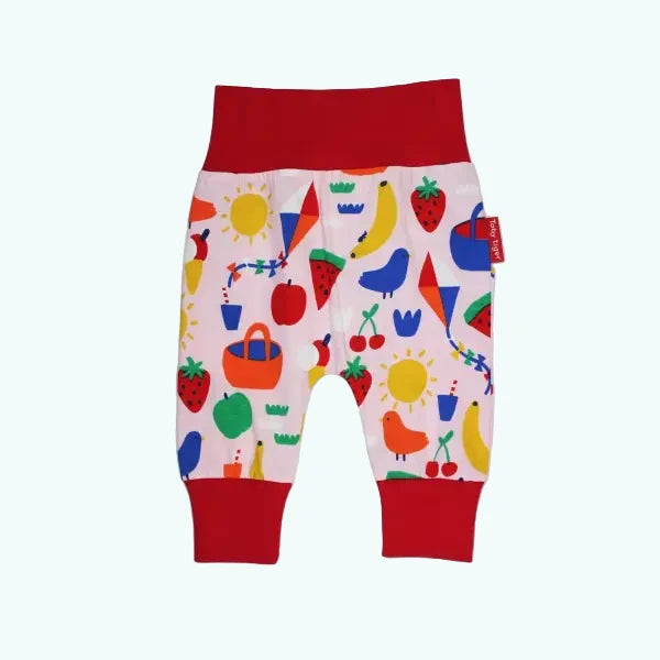 Toby Tiger Organic Picnic Print Yoga Pants - Yoga Pants