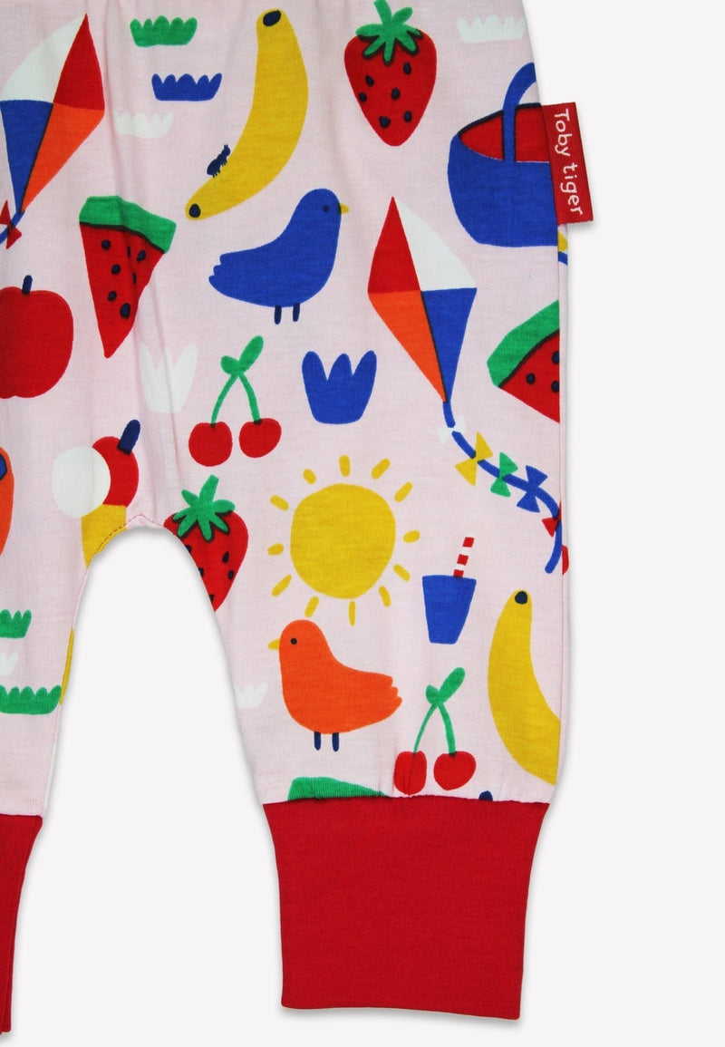 Toby Tiger Organic Picnic Print Yoga Pants - Yoga Pants