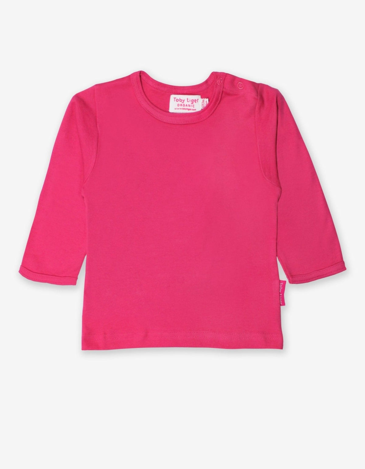 Toby Tiger Organic Pink Long sleeve T-Shirt - T-shirts