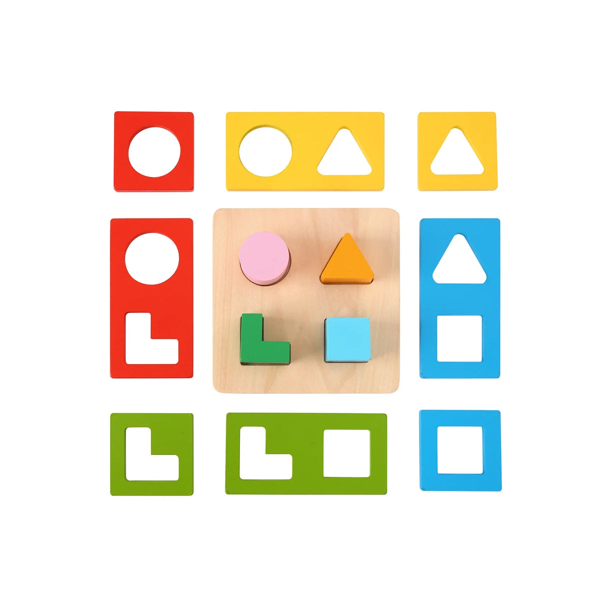 Tooky Toy Wooden Stacking Multi Shape Sorter view 4