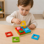 Tooky Toy Wooden Stacking Multi Shape Sorter view 7