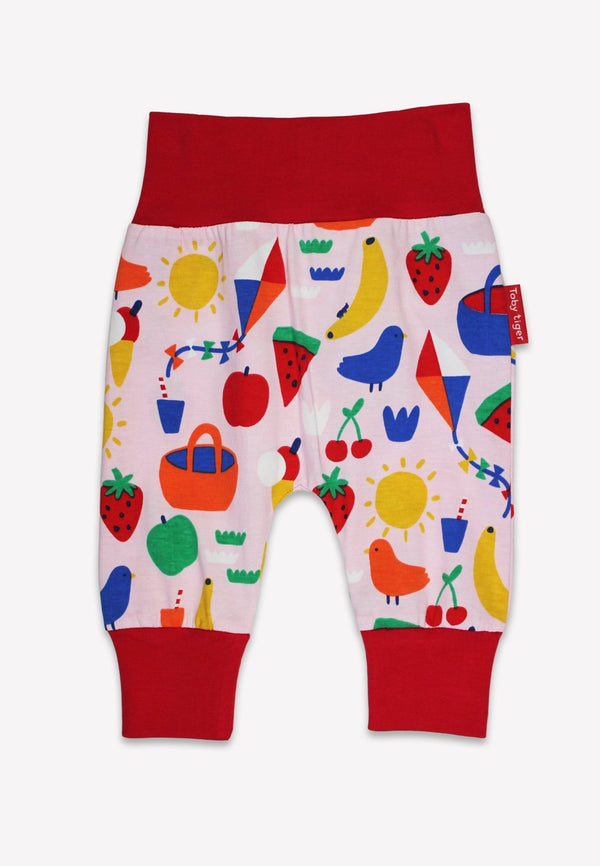 Toby Tiger Organic Picnic Print Yoga Pants Toby Tiger Yoga Pants