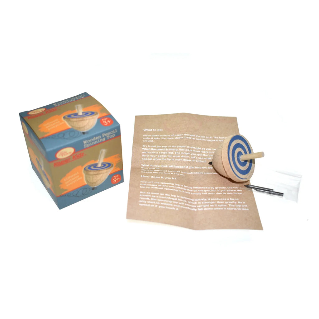 Wooden Drawing Spinning Top