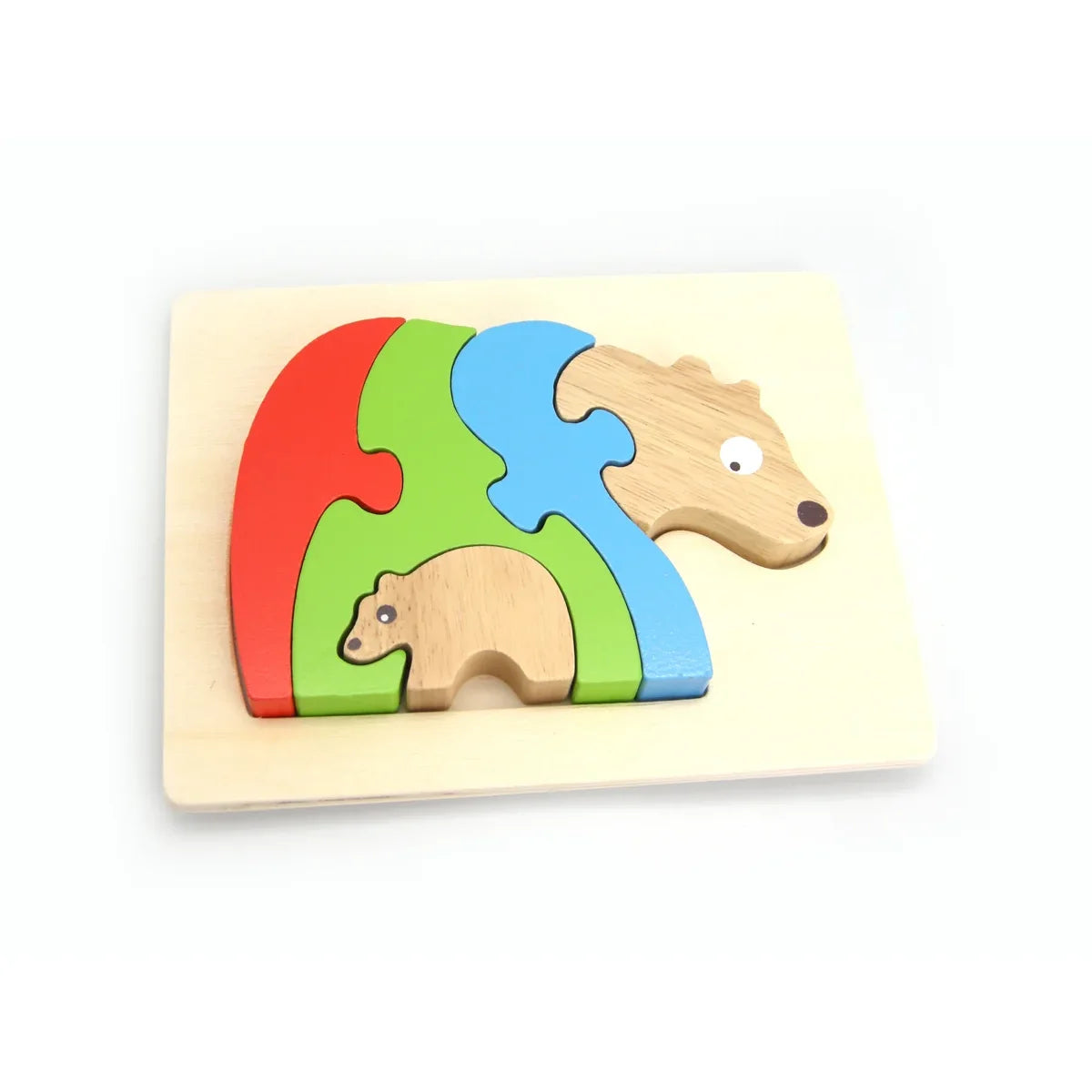 Wooden Stacking Bear Jigsaw Puzzle view 2