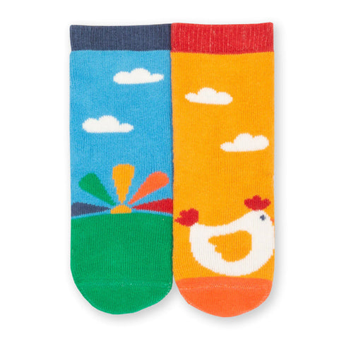 Kite Organic Rise and shine grippy socks