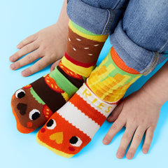Pals Socks - Burger & Fries - Kids collectible mismatched socks, Socks, Pals Socks, Baby goes Retro - Baby goes Retro