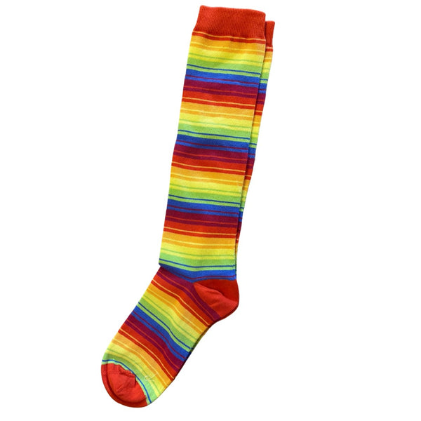 Slugs & Snails Organic Kids Knee Socks - Rainbow Stripe Slugs & Snails Socks