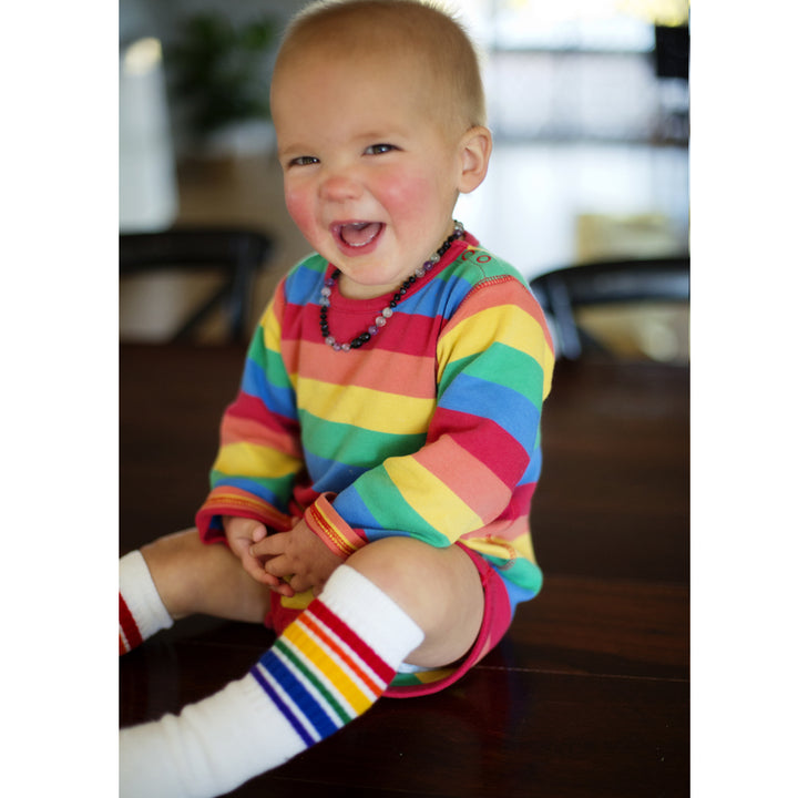 10" Toddler Rainbow Striped Tubes by Pride Socks Pride Socks Socks