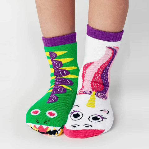 Pals Socks - Dragon & Unicorn - Kids collectible mismatched socks, Socks, Pals Socks, Baby goes Retro - Baby goes Retro
