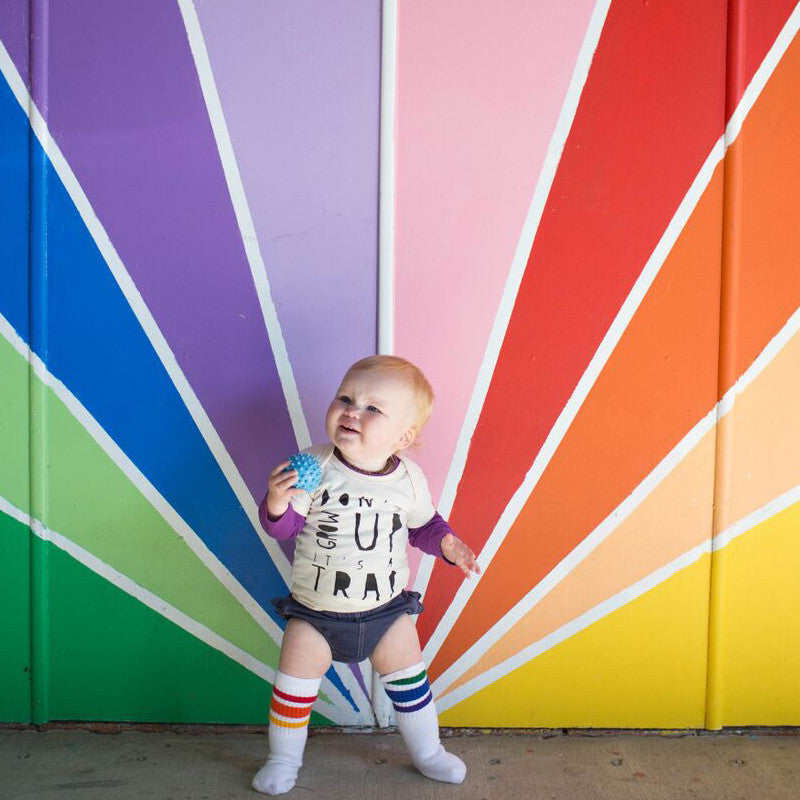 Rainbow sales baby socks
